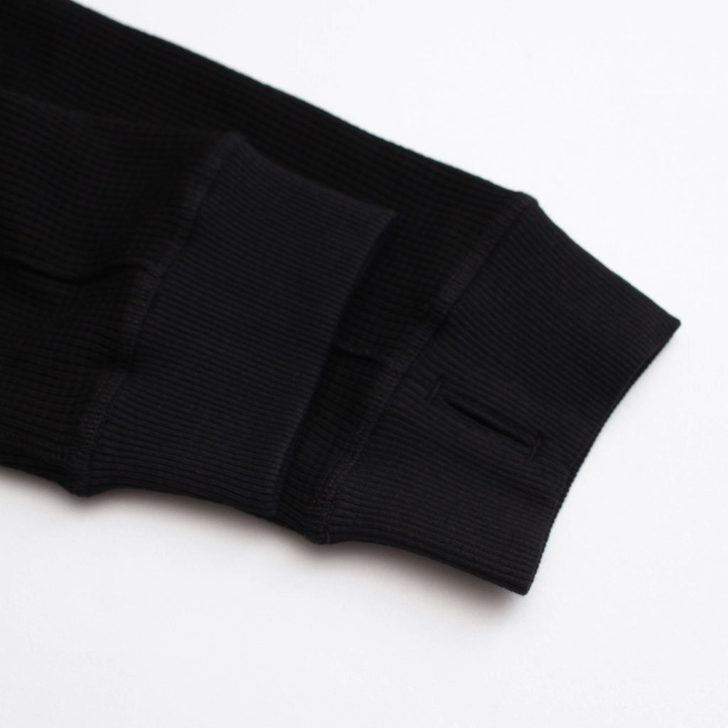 Thermal Zip Hoodie #Black [PD24SS_006_05]