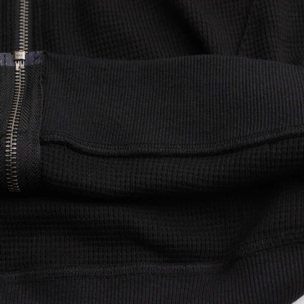 Thermal Zip Hoodie #Black [PD24SS_006_05]