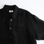Linen Mesh Shirt #BLACK [AL24S-SH02]