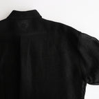 Linen Mesh Shirt #BLACK [AL24S-SH02]