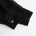 Linen Mesh Shirt #BLACK [AL24S-SH02]