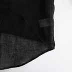 Linen Mesh Shirt #BLACK [AL24S-SH02]