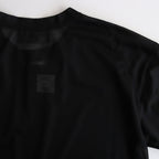 SEE THOUGH Y NECK L/S T-SHIRTS #BLACK [TS-01-0001L]