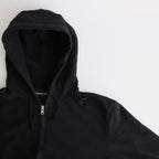 BACK PRINTED ZIP UP HOODIE #BLACK [241-01-0602]