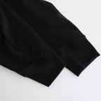 BACK PRINTED ZIP UP HOODIE #BLACK [241-01-0602]