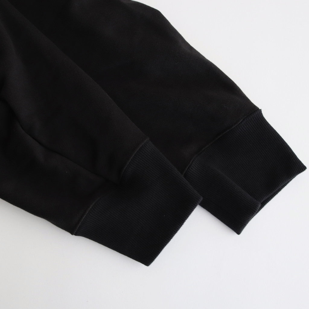 BACK PRINTED ZIP UP HOODIE #BLACK [241-01-0602]