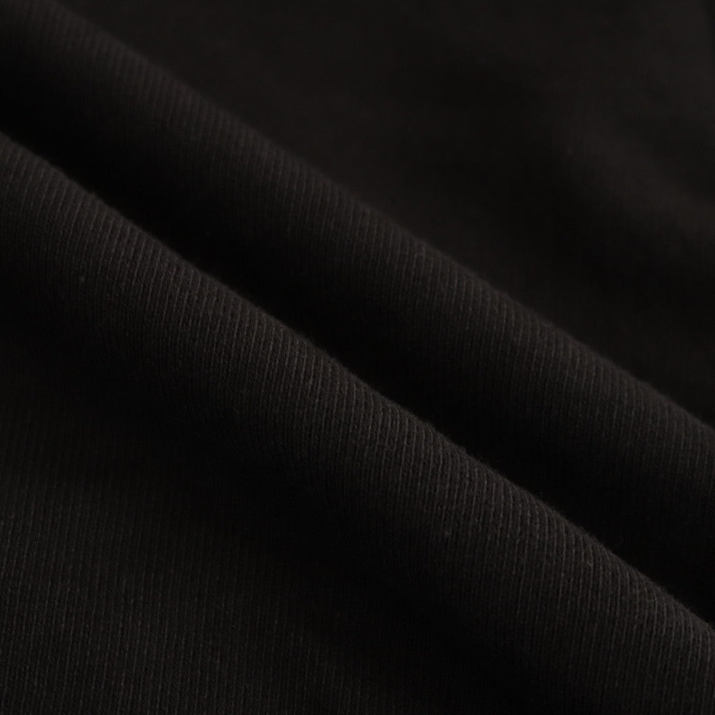 BACK PRINTED ZIP UP HOODIE #BLACK [241-01-0602]