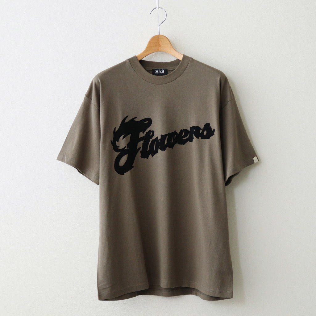 Oversized Script Logo Tee #Charcoal [2121214]