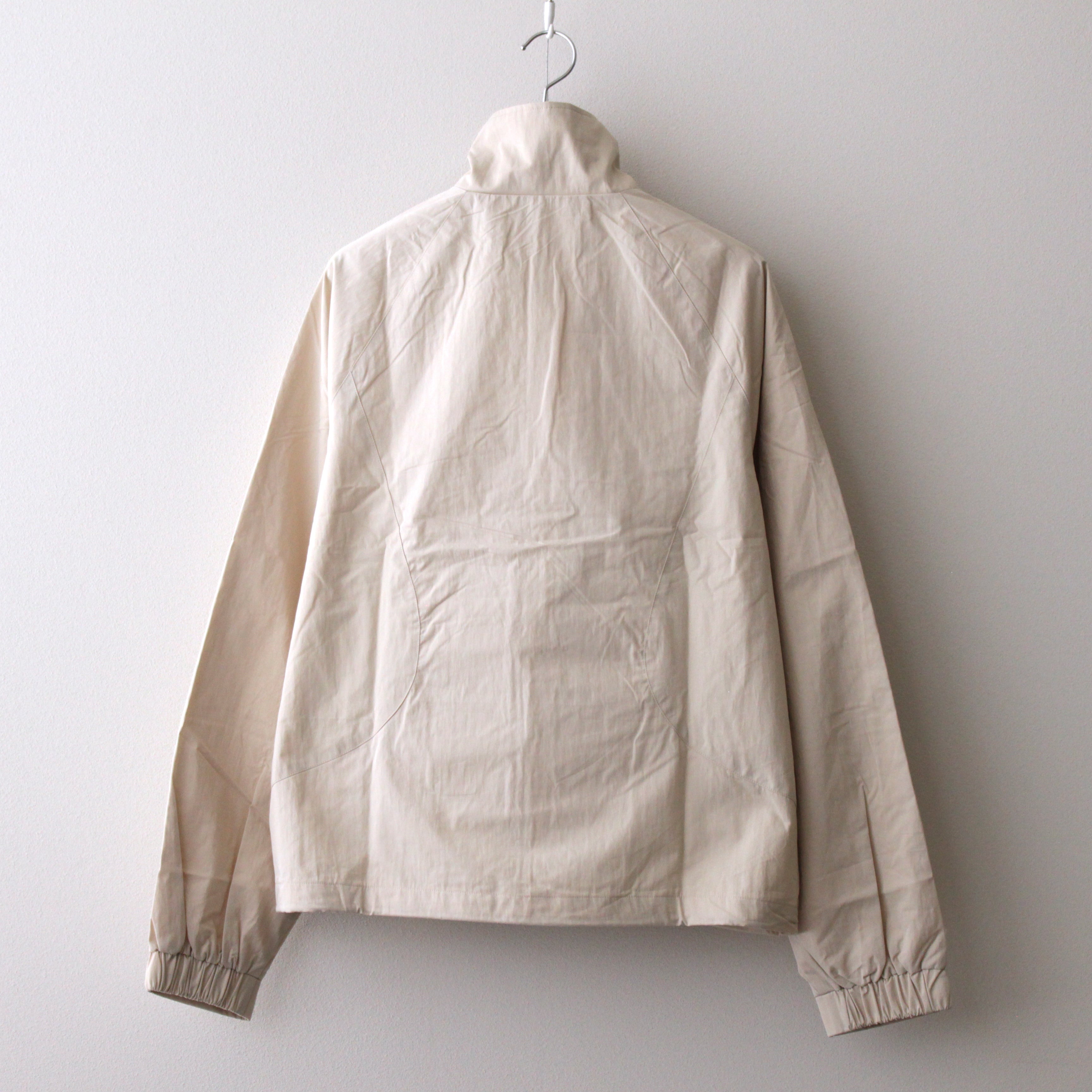 Curve Zipper Track Jacket #Cream/Navy [SS24-055J]