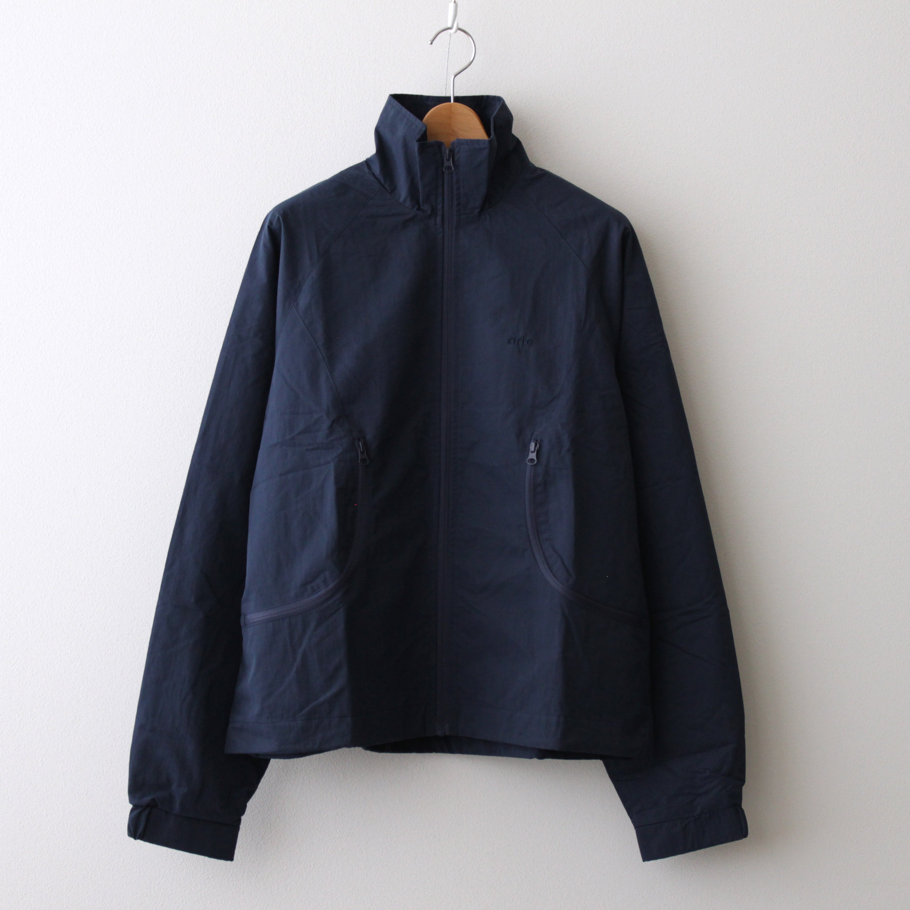 Curve Zipper Track Jacket #Navy [SS24-055J]