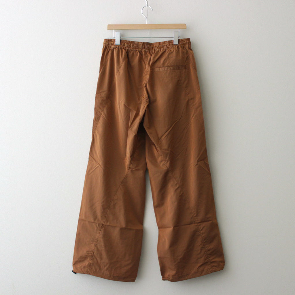 TWISTED NYLON TRUCK PANTS #BROWN [241-01-0201]