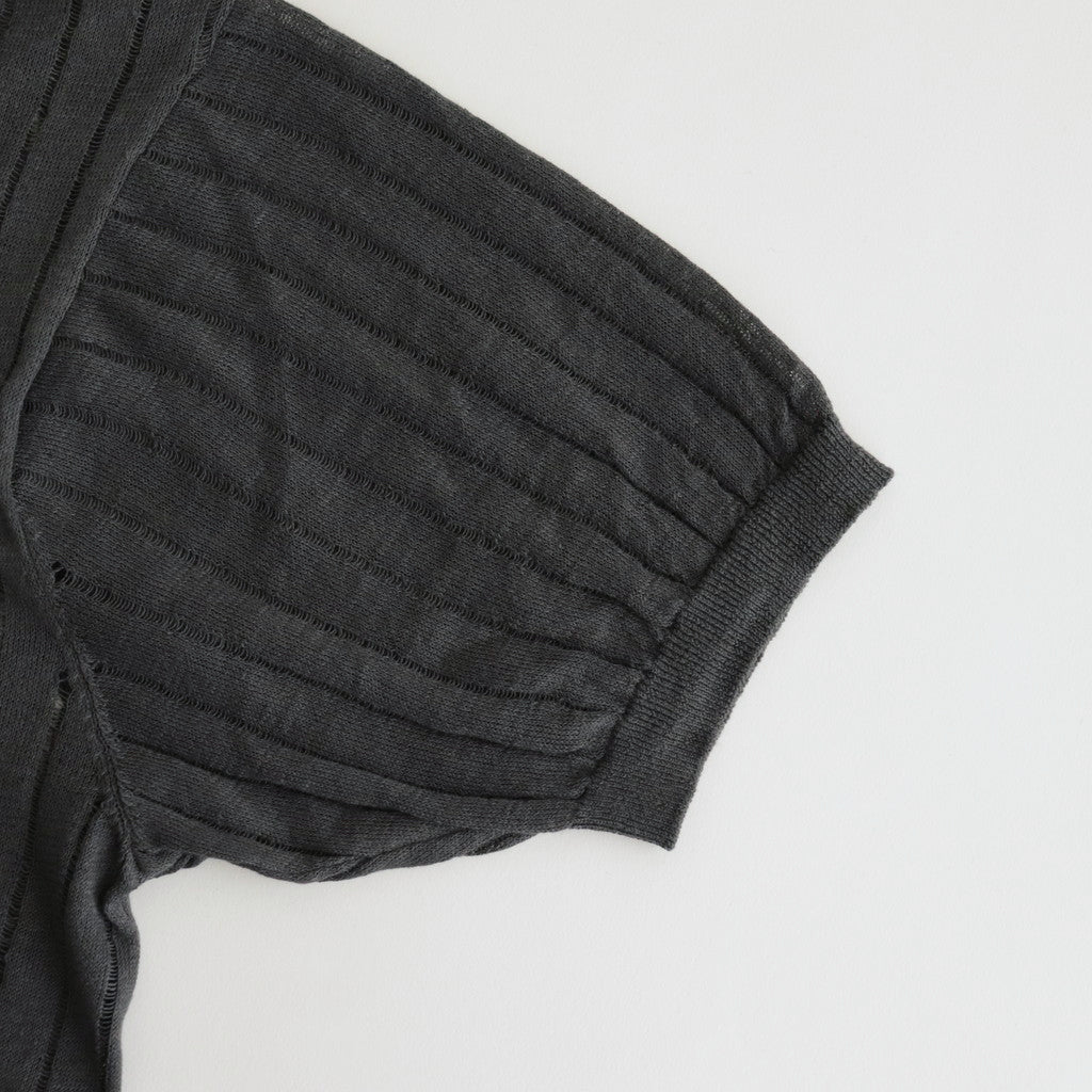Line S/S Knit Shirt #GRAY [AL24S-KN02]
