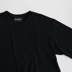 Y NECK T-SHIRTS #BLACK [TS-01-0001]