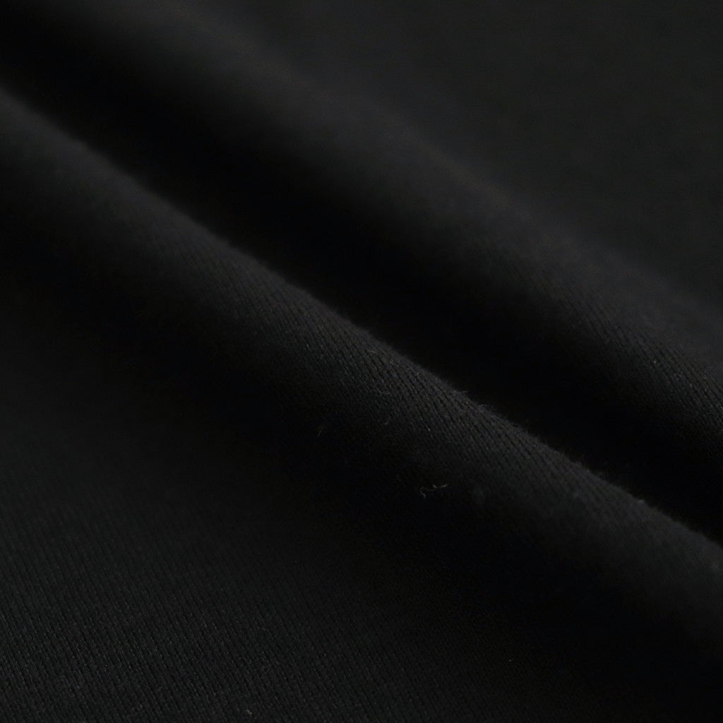 Y NECK T-SHIRTS #BLACK [TS-01-0001]