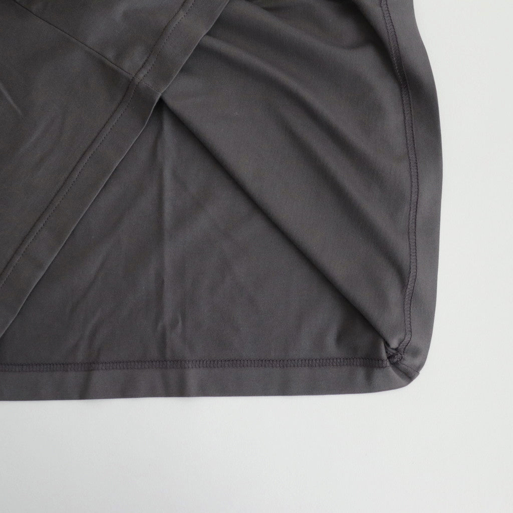 Y NECK T-SHIRTS #GREY [TS-01-0001]