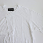 Y NECK T-SHIRTS #WHITE [TS-01-0001]