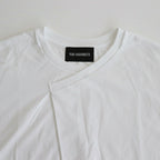 Y NECK T-SHIRTS #WHITE [TS-01-0001]