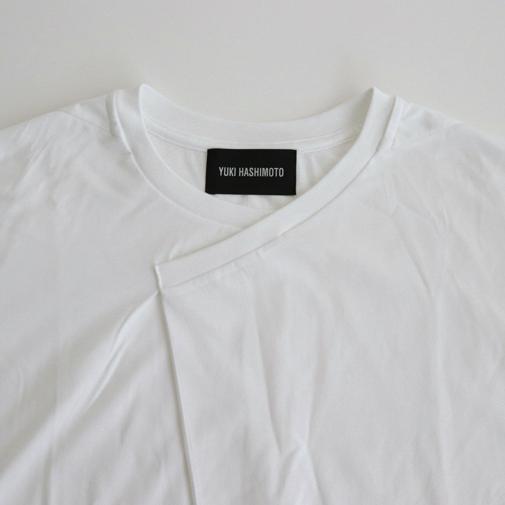 Y NECK T-SHIRTS #WHITE [TS-01-0001]