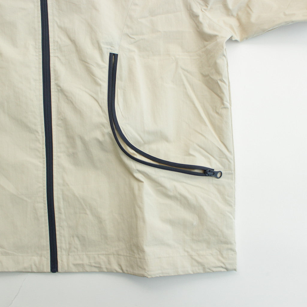 Curve Zipper Track Jacket #Cream/Navy [SS24-055J]