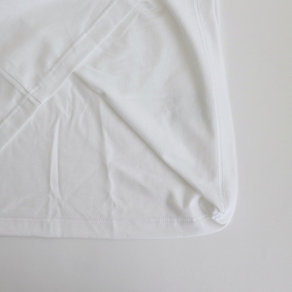 Y NECK T-SHIRTS #WHITE [TS-01-0001]