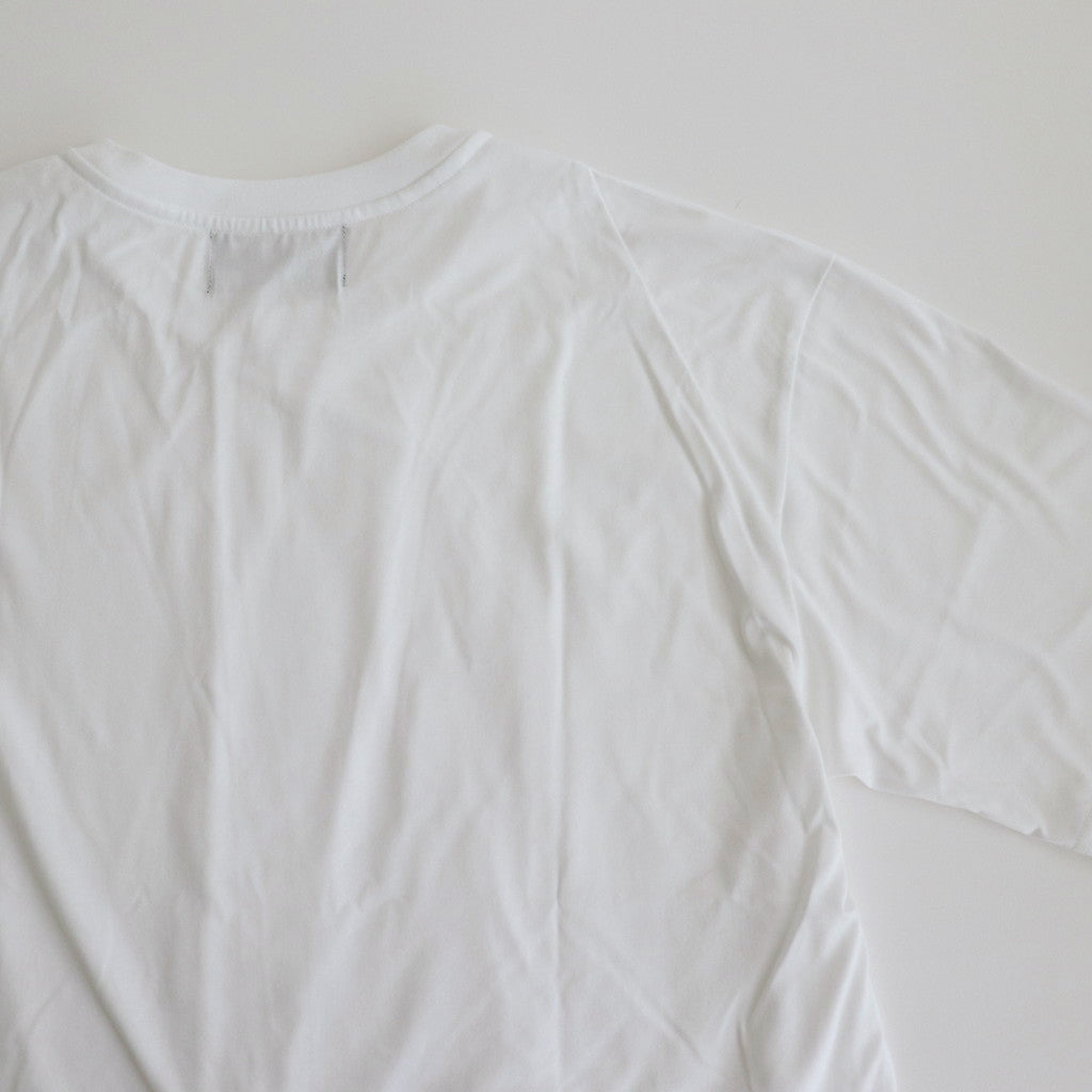 Y NECK T-SHIRTS #WHITE [TS-01-0001]