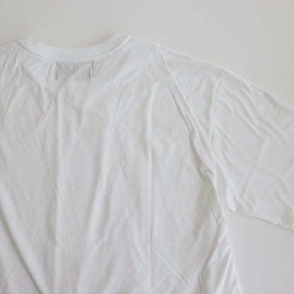 Y NECK T-SHIRTS #WHITE [TS-01-0001]
