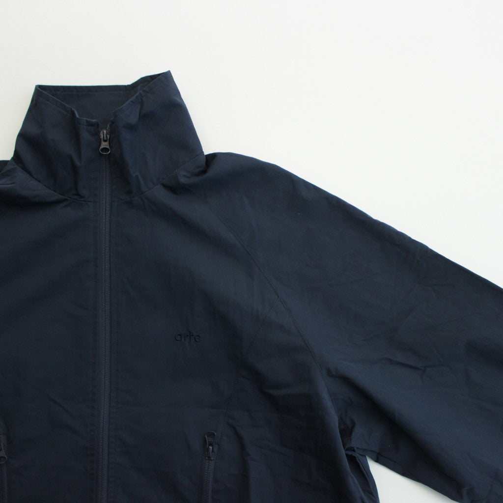 Curve Zipper Track Jacket #Navy [SS24-055J]