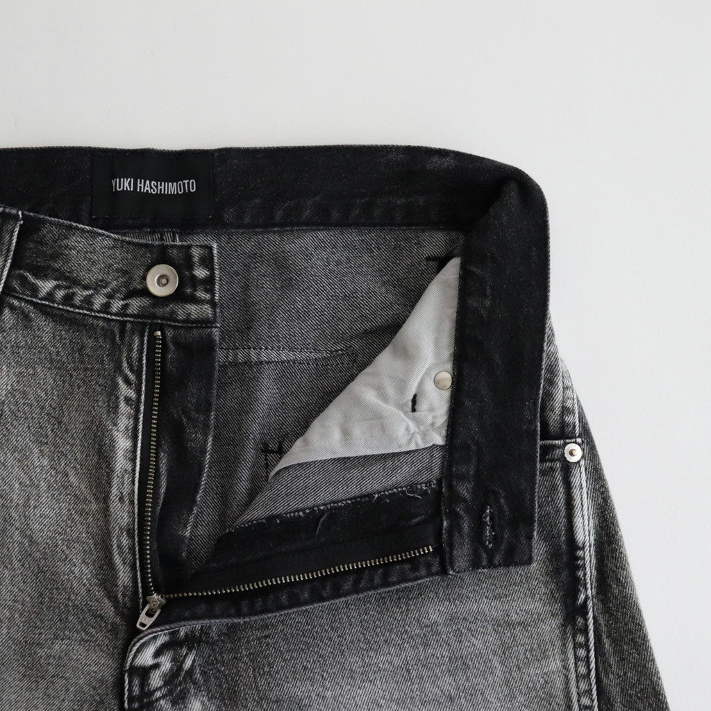 TWISTED DENIM CARGO #BLACK [241-01-0203]