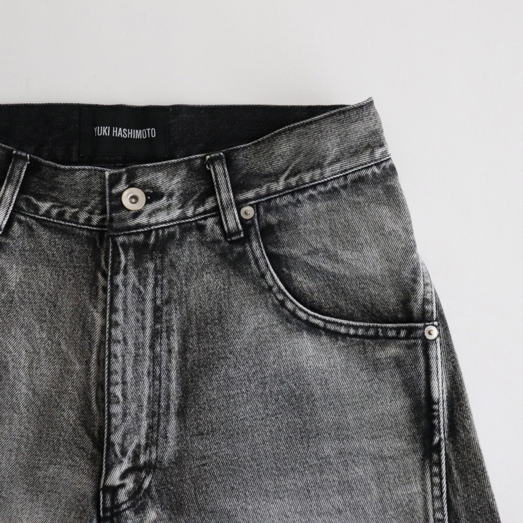 TWISTED DENIM CARGO #BLACK [241-01-0203]