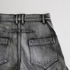 TWISTED DENIM CARGO #BLACK [241-01-0203]