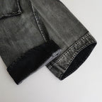 TWISTED DENIM CARGO #BLACK [241-01-0203]