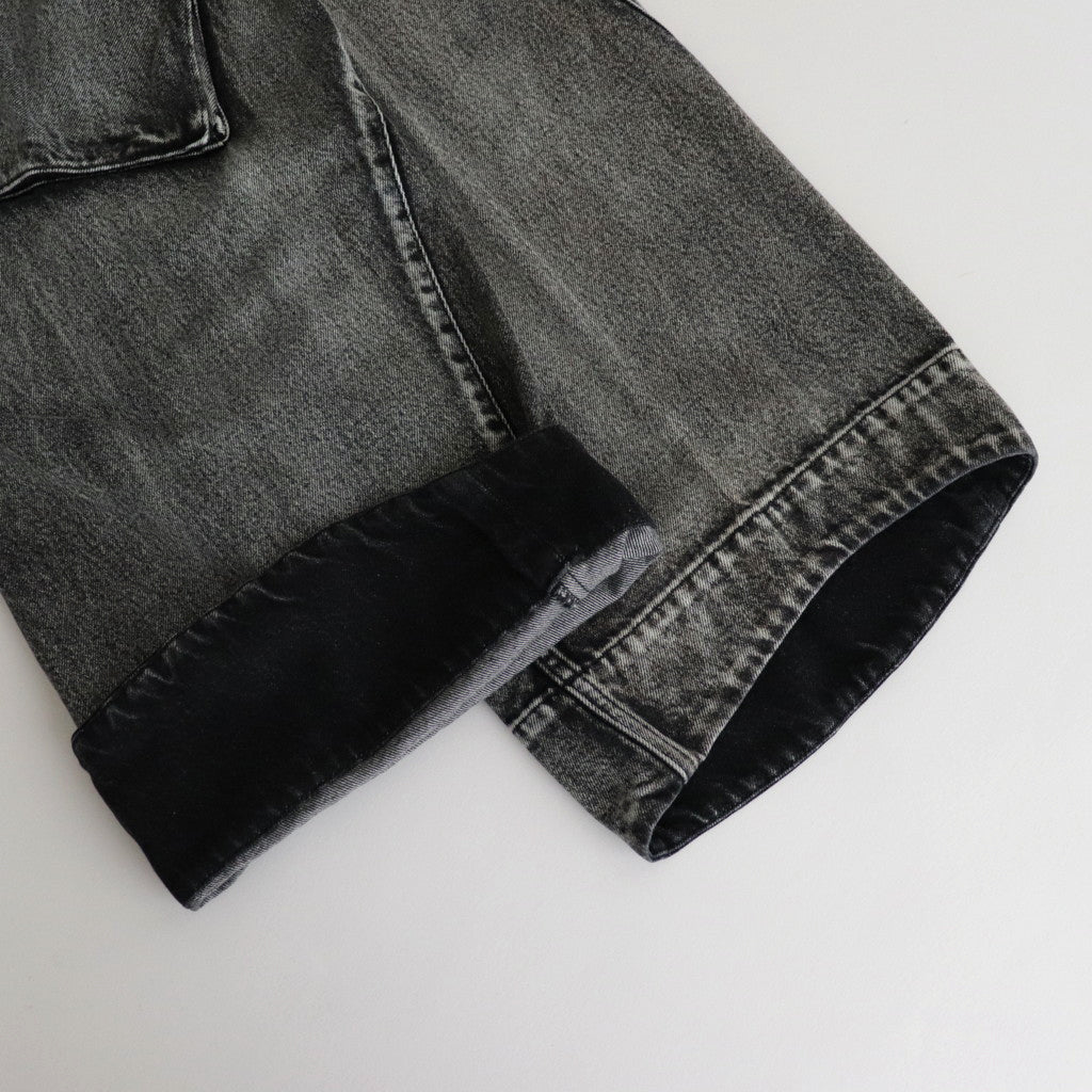 TWISTED DENIM CARGO #BLACK [241-01-0203]