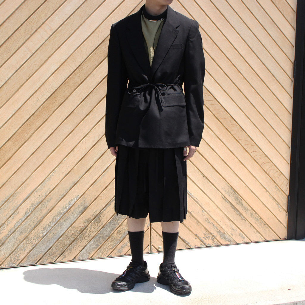 KIMONO BREASTED JACKET #black [S24SS04JKT]