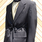 KIMONO BREASTED JACKET #black [S24SS04JKT]