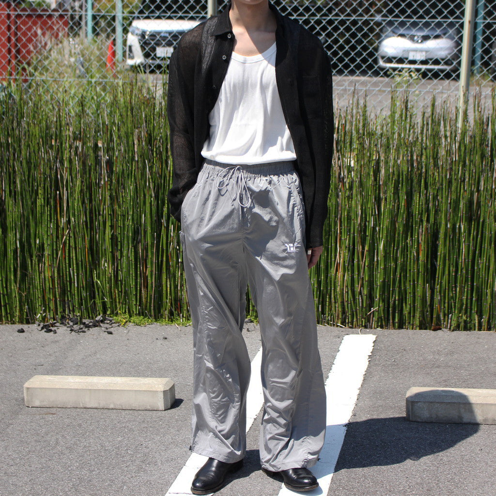 トップス Allege Linen Mesh Shirt BLACK allege Linen Mesh Shirt