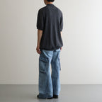 Line S/S Knit Shirt #GRAY [AL24S-KN02]