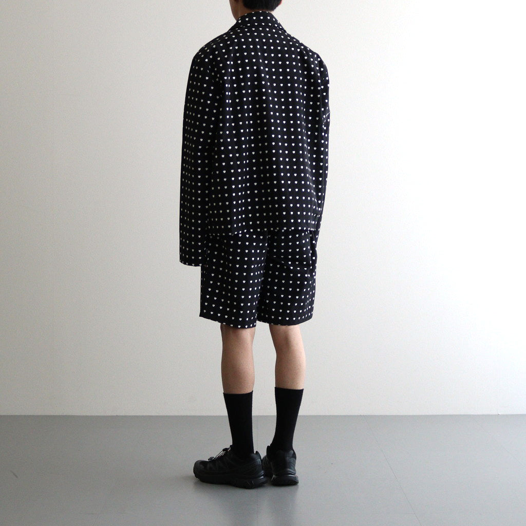 Shorts heat print #black/white [SS24-130SHO]