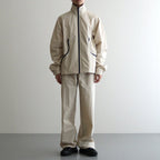 Curve Zipper Track Jacket #Cream/Navy [SS24-055J]