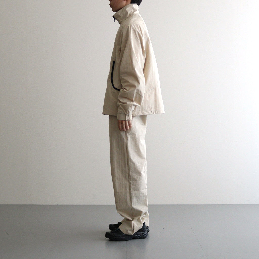 Curve Zipper Track Jacket #Cream/Navy [SS24-055J]