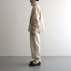 Curve Zipper Track Pants #Cream/Navy [SS24-056P]