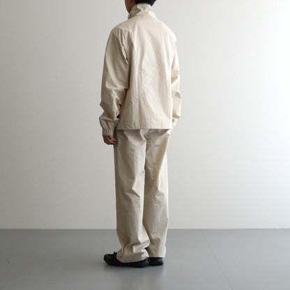 Curve Zipper Track Jacket #Cream/Navy [SS24-055J]