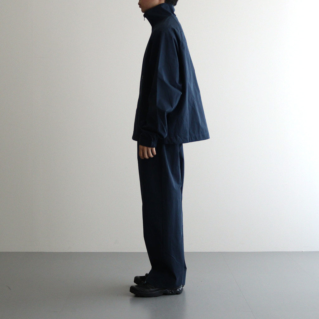 Curve Zipper Track Pants #Navy [SS24-056P]