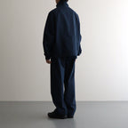 Curve Zipper Track Pants #Navy [SS24-056P]