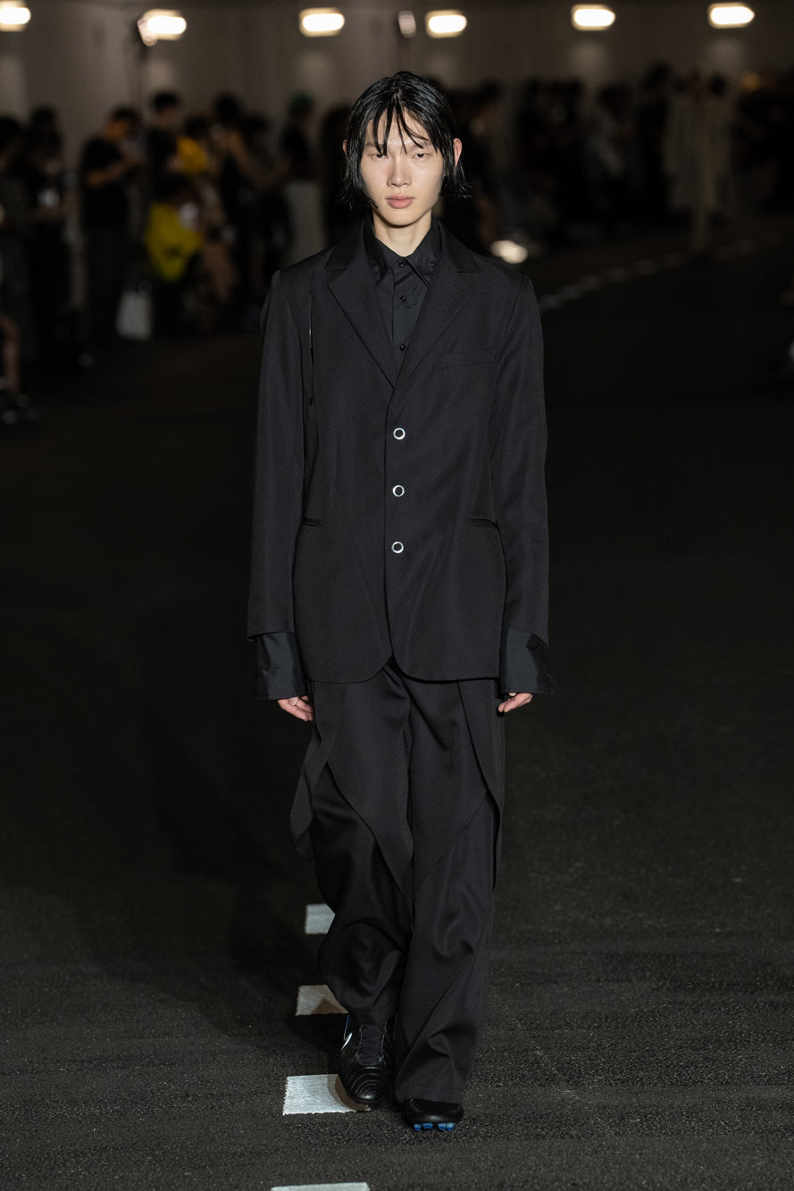 STRAPPED SHIRT #Black [SHSS24008] - SHOOP（シュープ）24ss