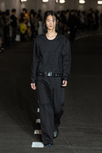 SKIRT WIDE DENIM PANTS #Black [SHSS24029]