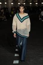 SKIRT WIDE DENIM PANTS #Indigo [SHSS24029]