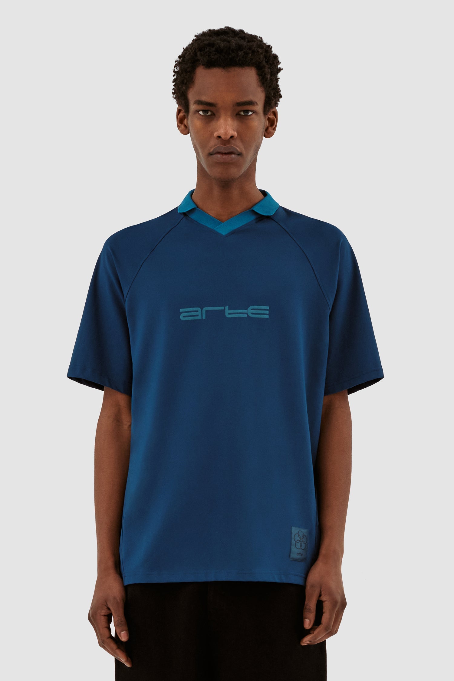 Taylor Collar T-shirt #Navy [SS24-090T]