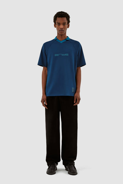 Taylor Collar T-shirt #Navy [SS24-090T]