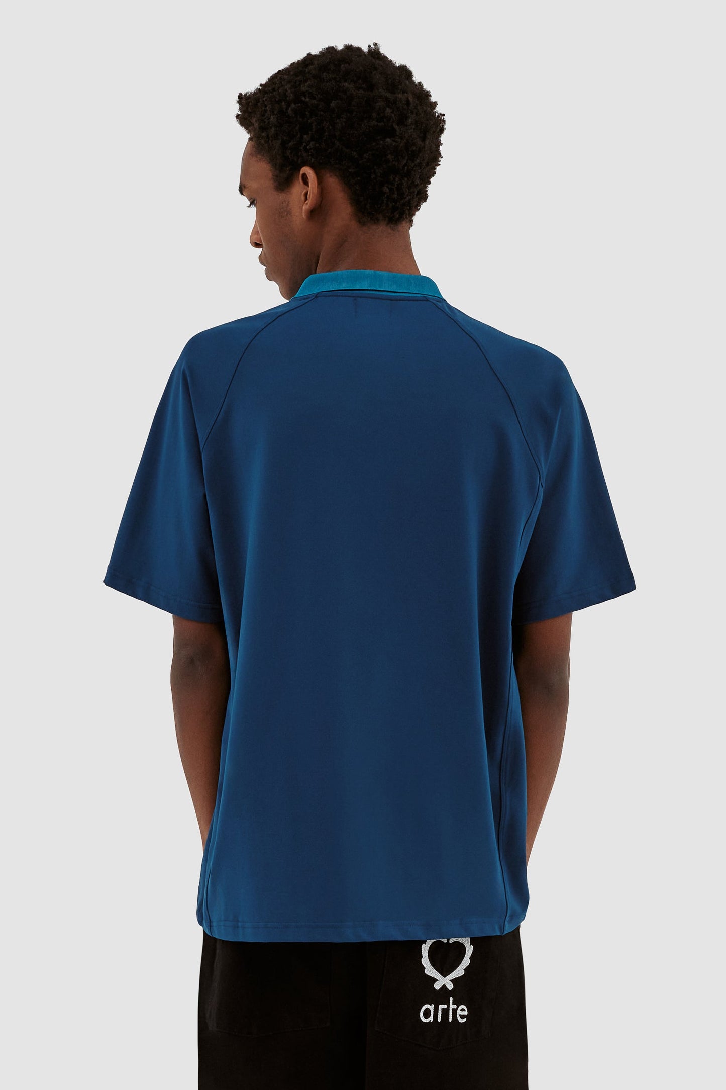 Taylor Collar T-shirt #Navy [SS24-090T]