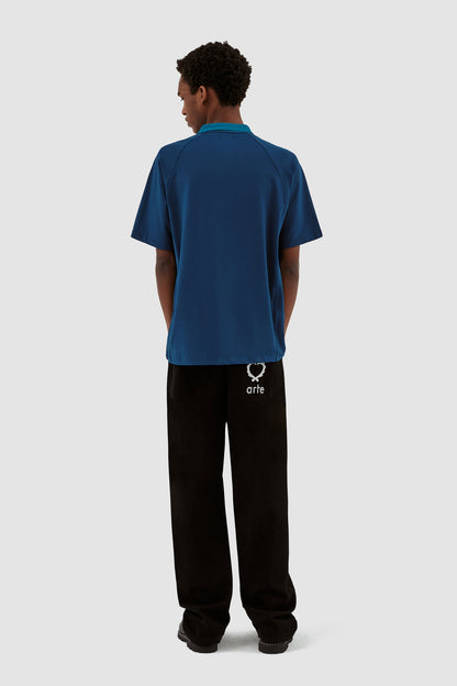 Taylor Collar T-shirt #Navy [SS24-090T]